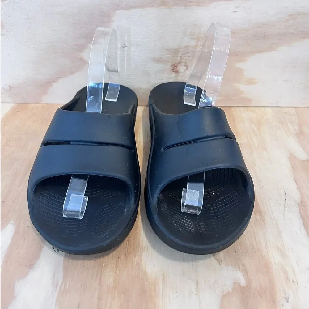 Oofos - Ooahh Sport - Slide Sandals - Black - Men's - 8
